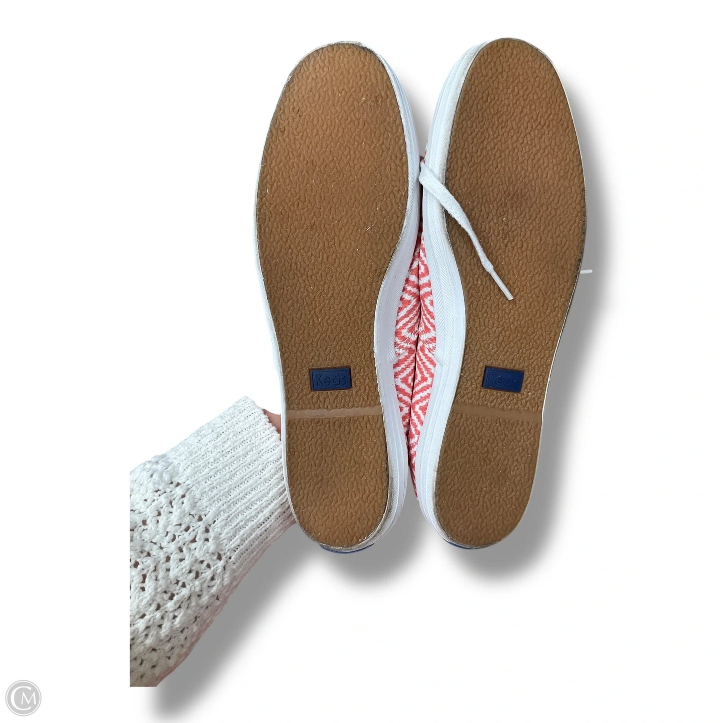 Shoes Sneakers By Keds In Red & White, Size: 10