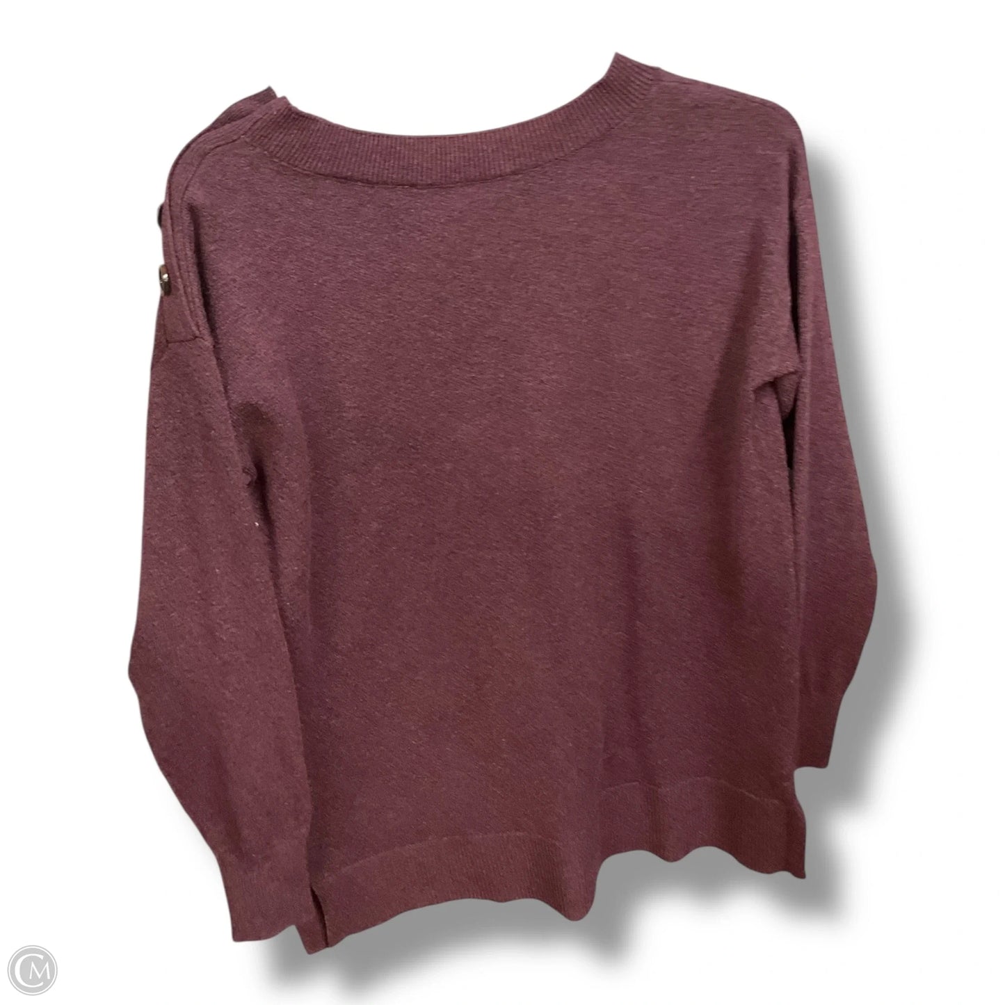 Sweater By Loft In Maroon, Size: Xs