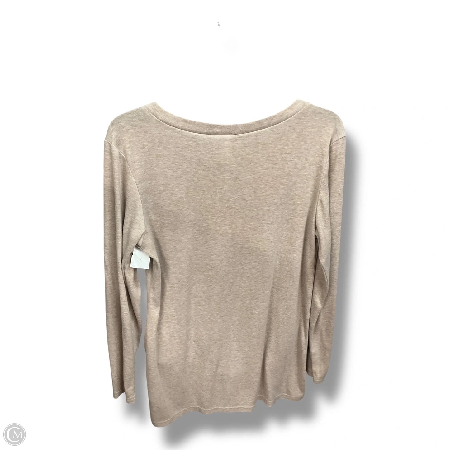 Top Long Sleeve By Clothes Mentor In Beige, Size: M