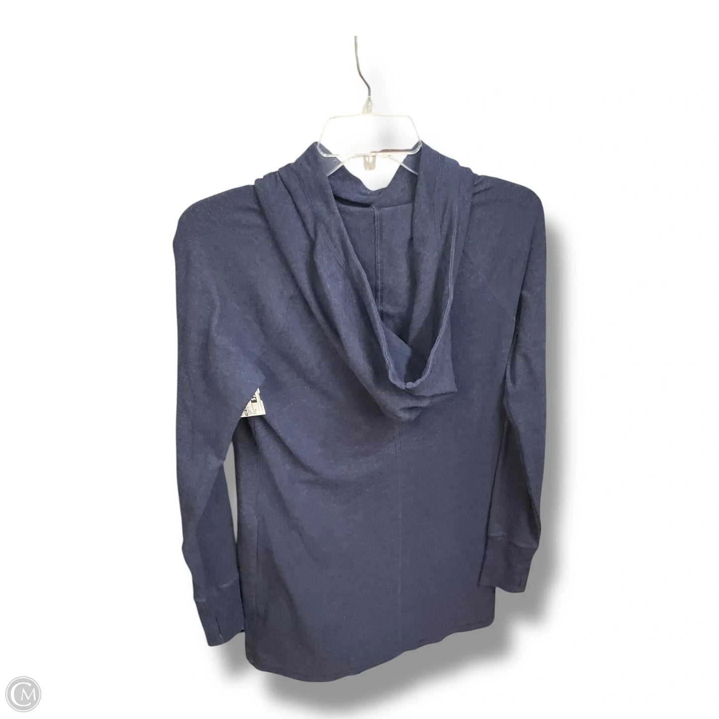 Athletic Top Long Sleeve Collar By Tek Gear In Navy, Size: S