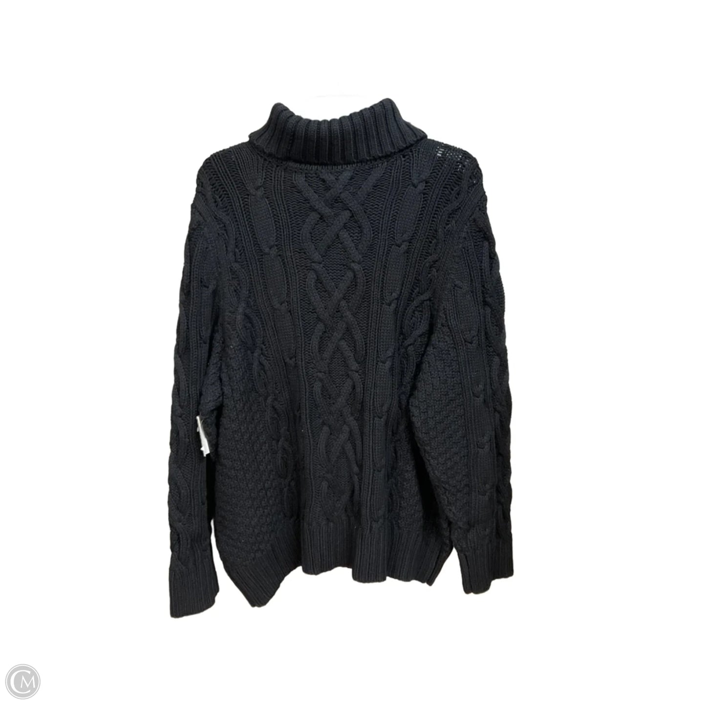 Sweater By Lands End In Black, Size: 3x