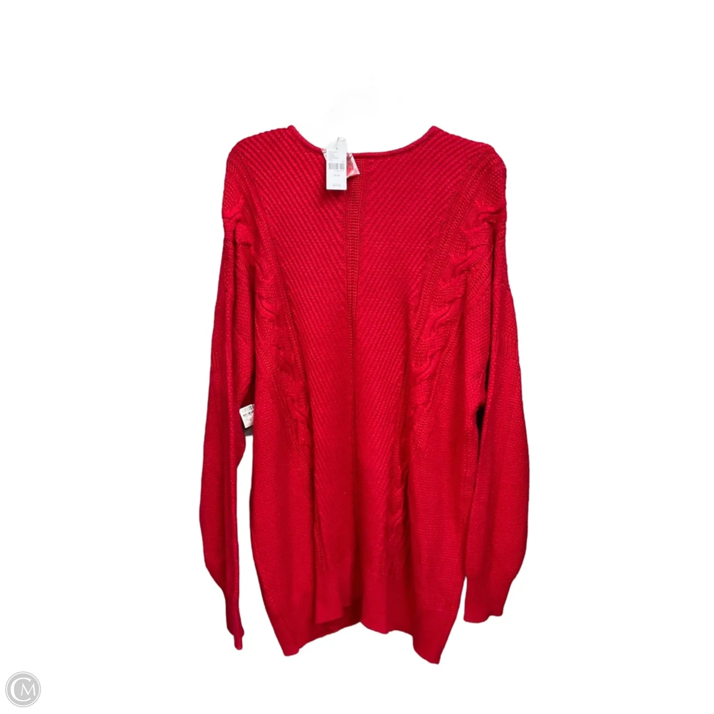 Sweater By Lane Bryant In Red, Size: 3x