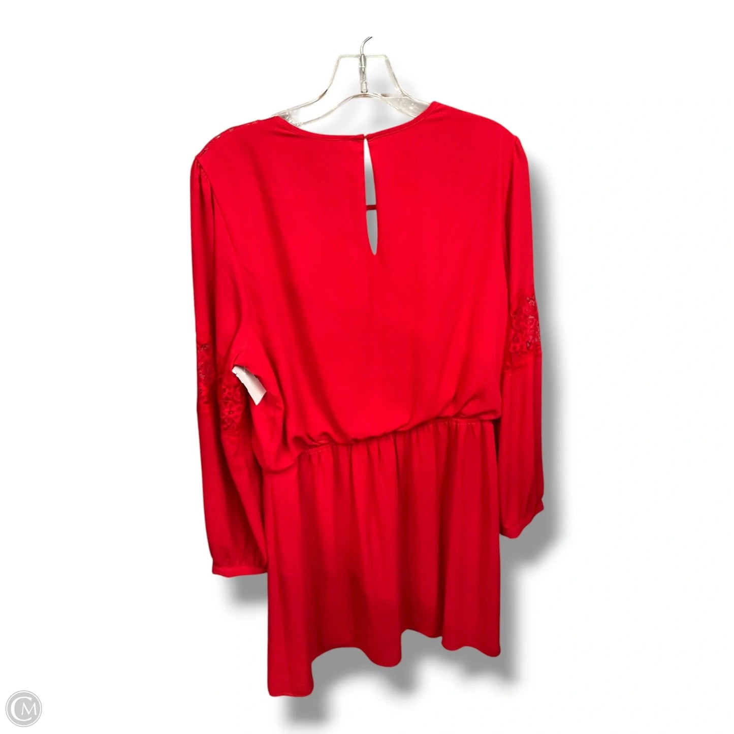 Dress Casual Short By Express In Red, Size: L