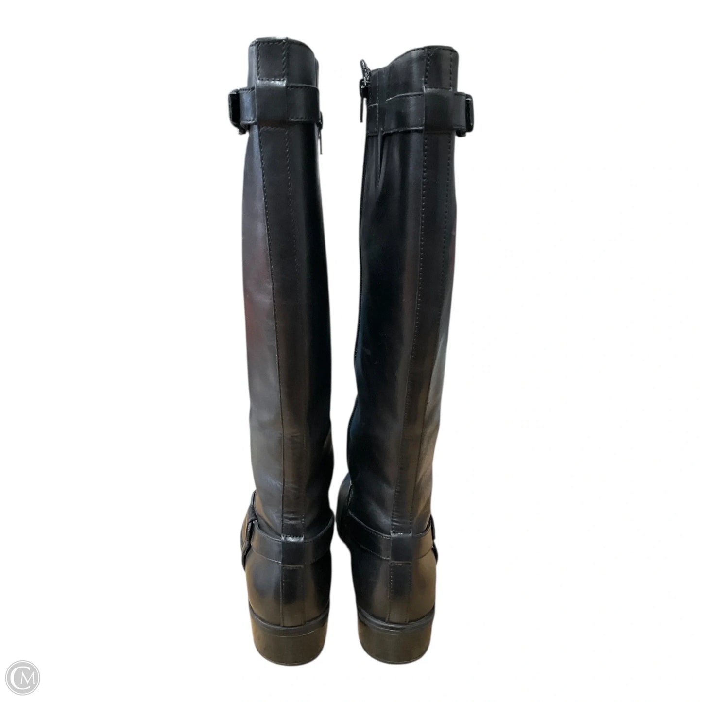 Boots Knee Heels By Ralph Lauren In Black, Size: 9.5