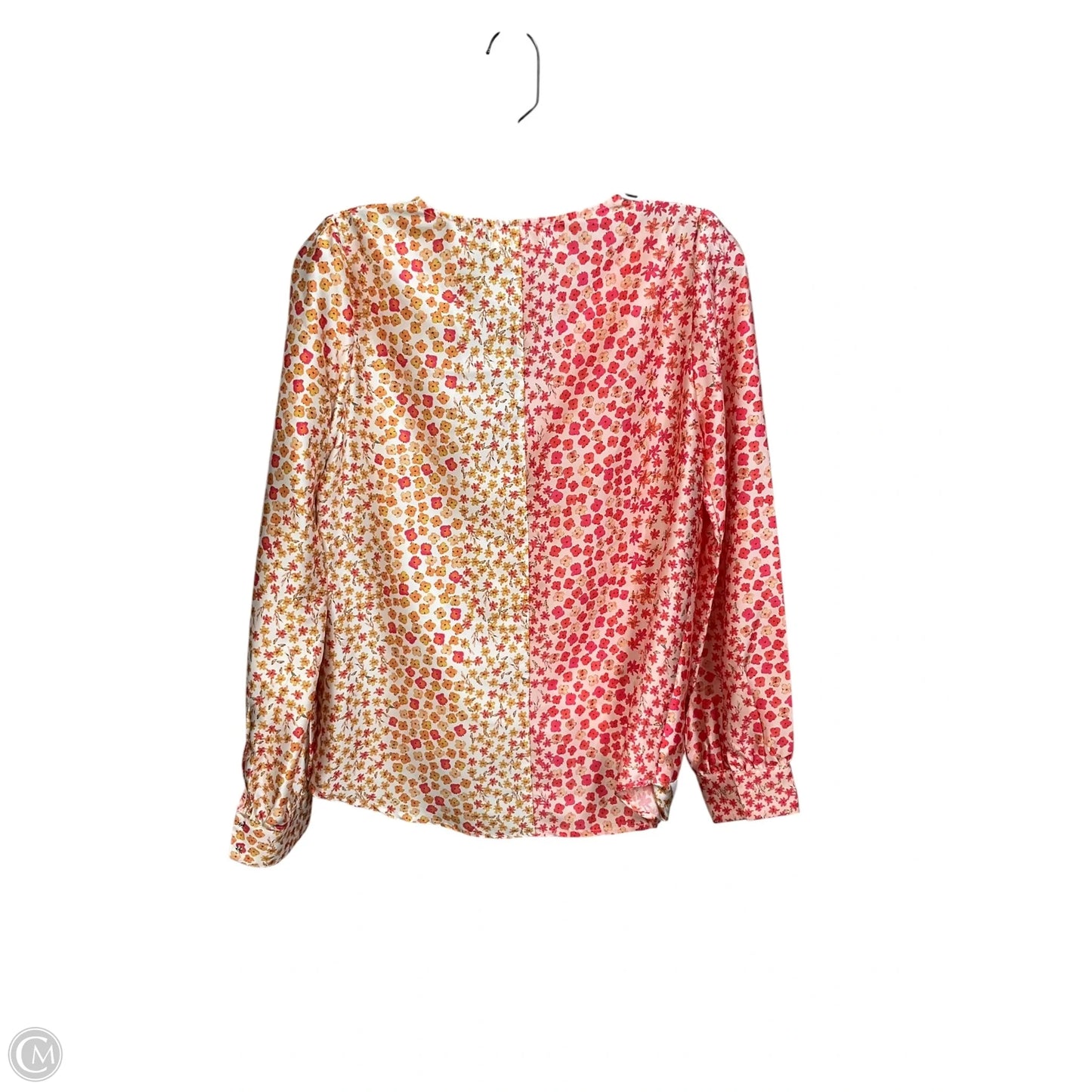 Blouse Long Sleeve By Honey Punch In Floral Print, Size: S
