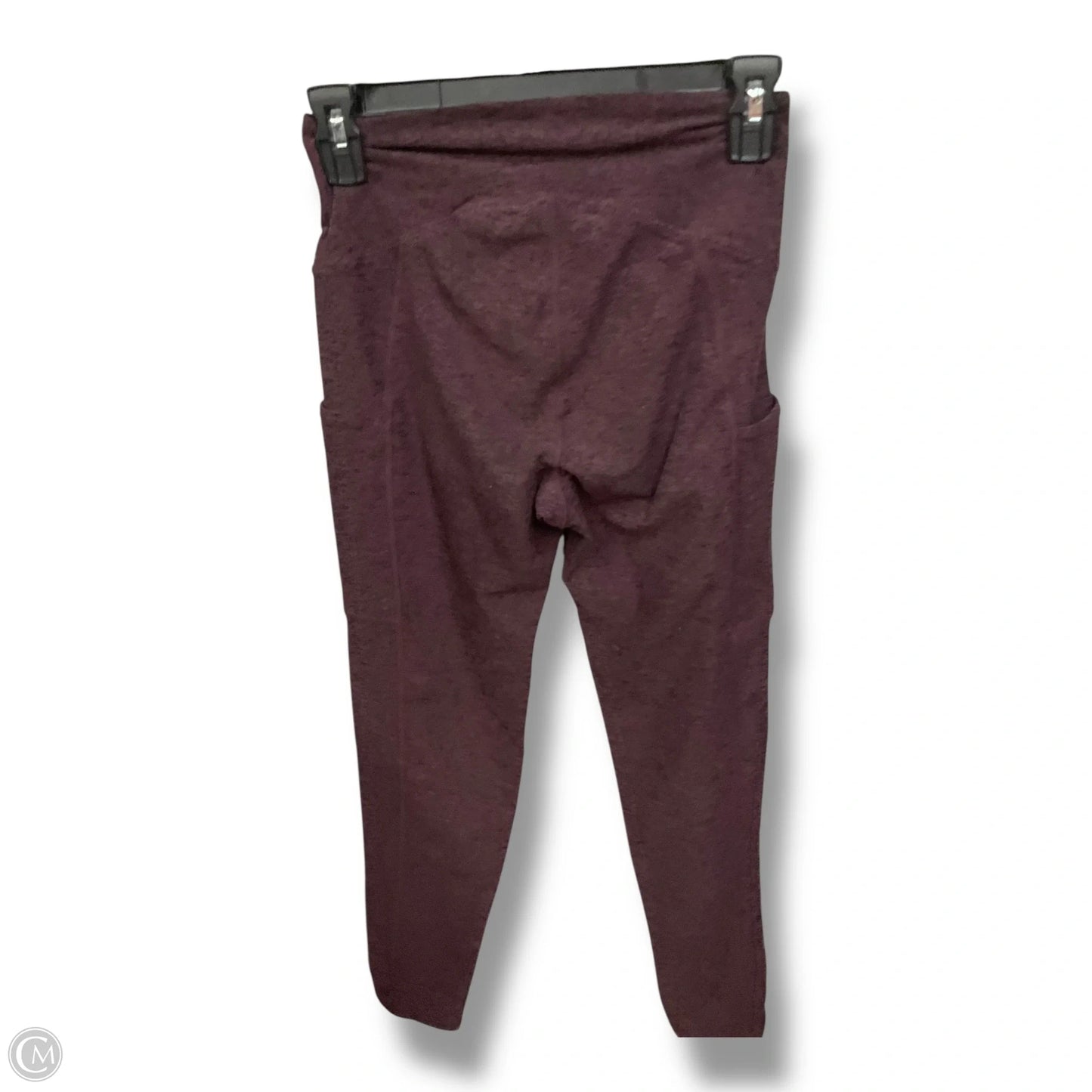 Athletic Leggings By Kirkland In Black & Purple, Size: M