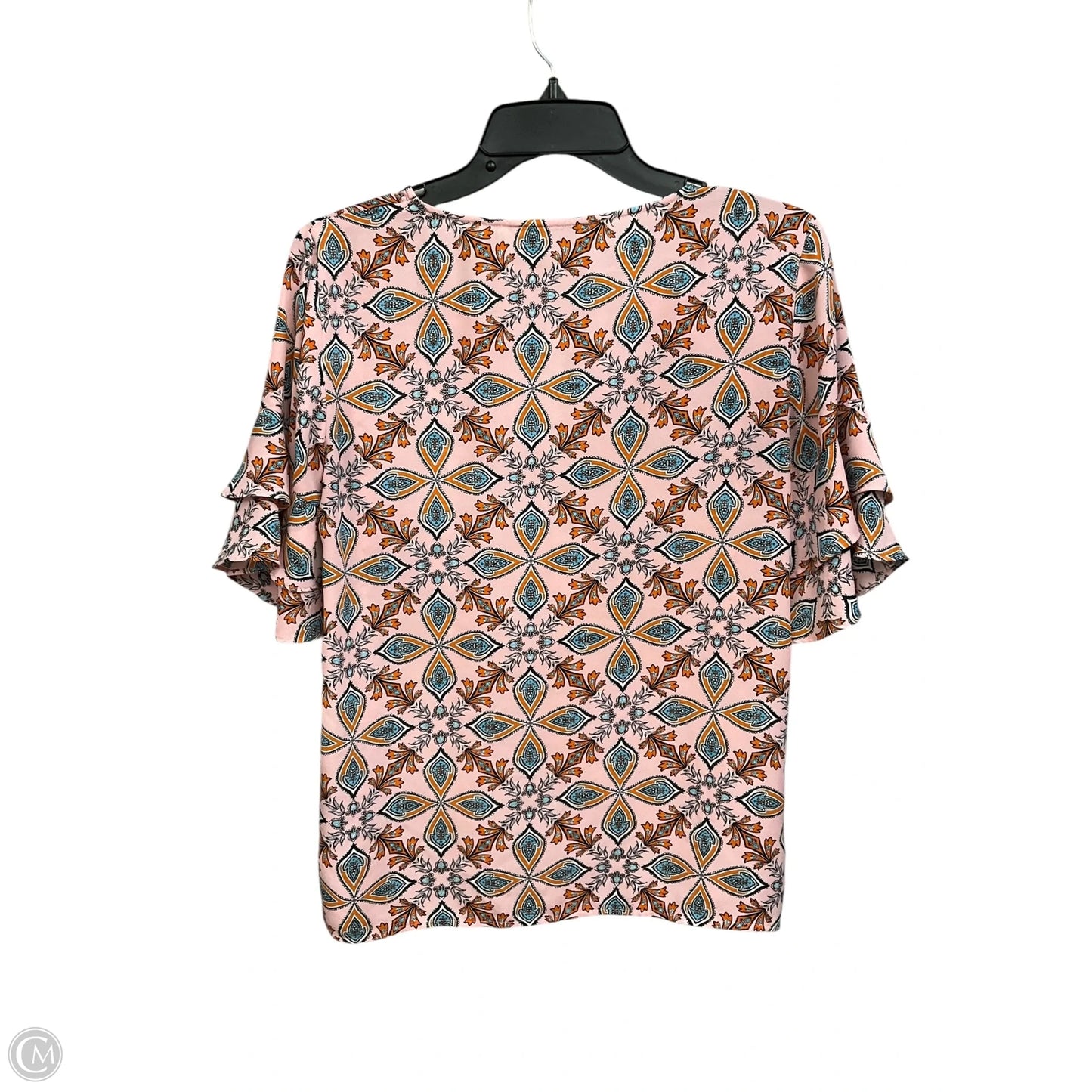 Blouse Short Sleeve By Loft In Pink, Size: Xs