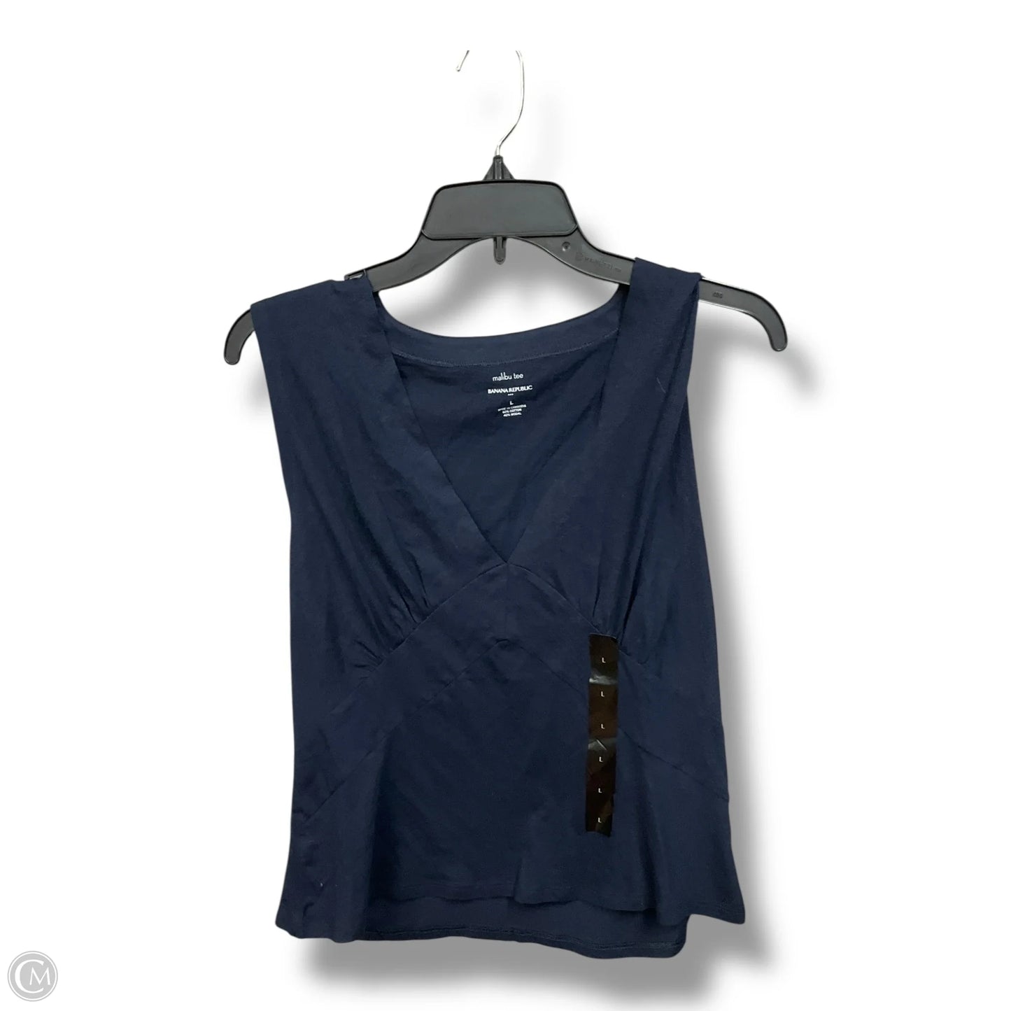 Top Sleeveless By Banana Republic In Blue, Size: L