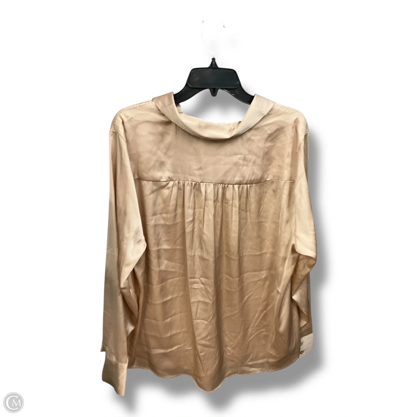 Blouse Long Sleeve By Torrid In Beige, Size: 2x