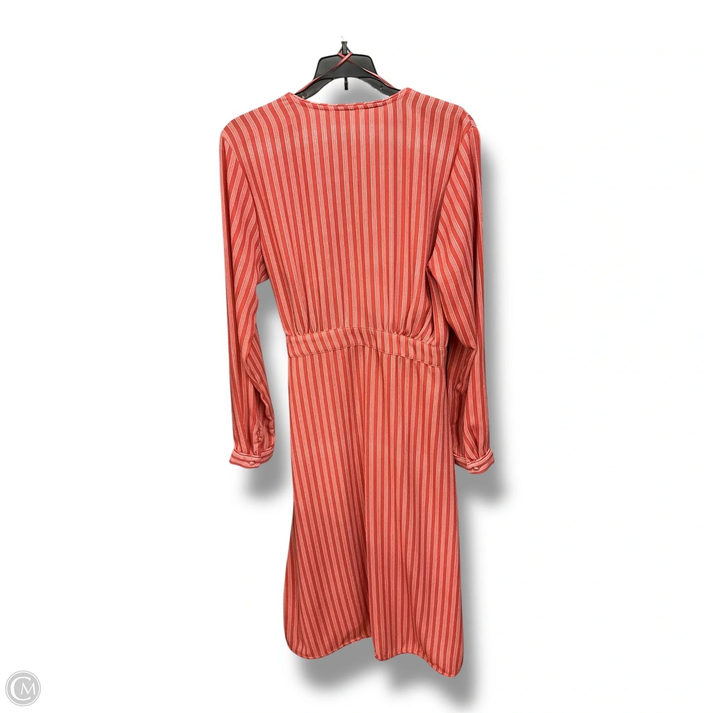 Dress Casual Midi By Time And Tru In Peach, Size: M