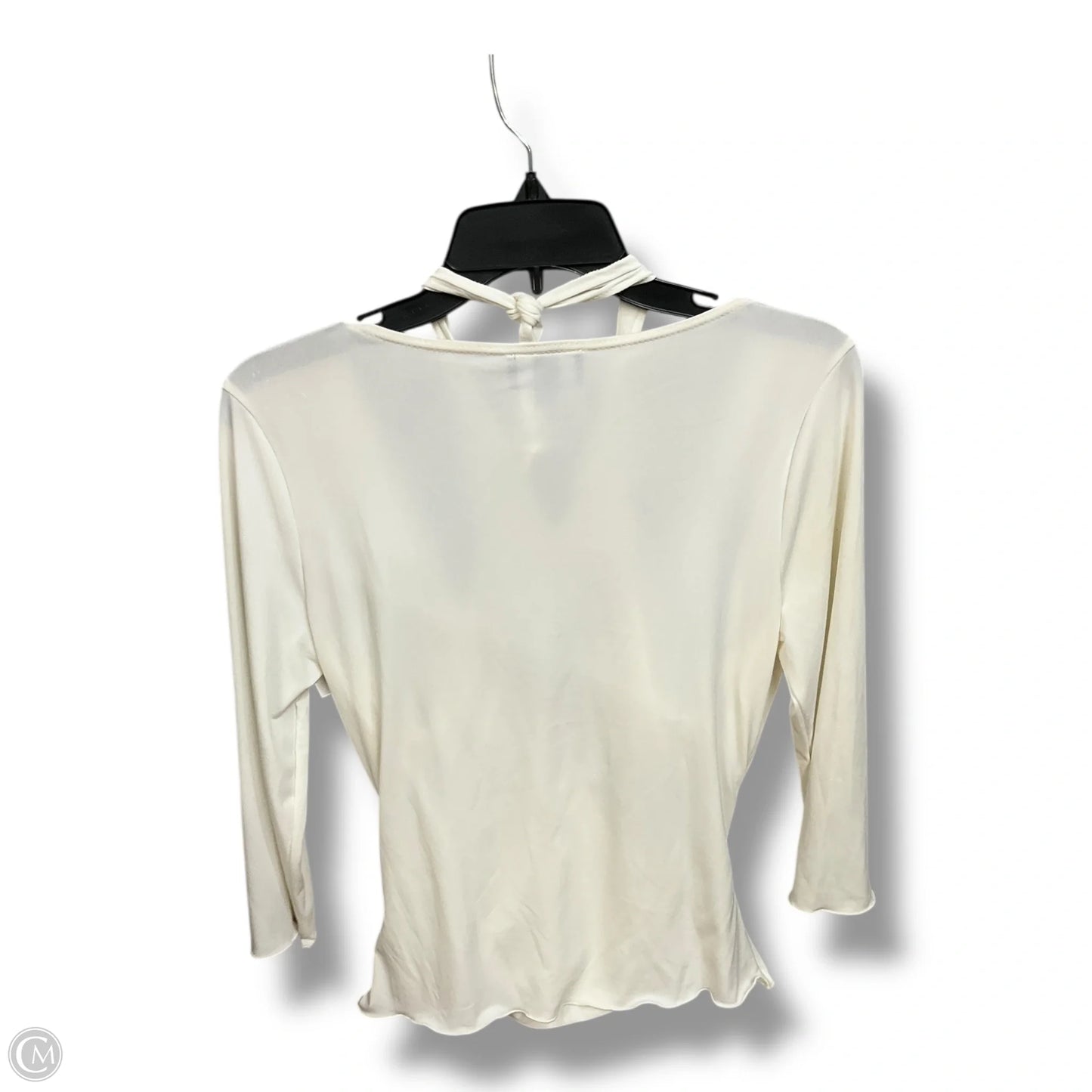 Top 3/4 Sleeve By Clothes Mentor In Cream, Size: L