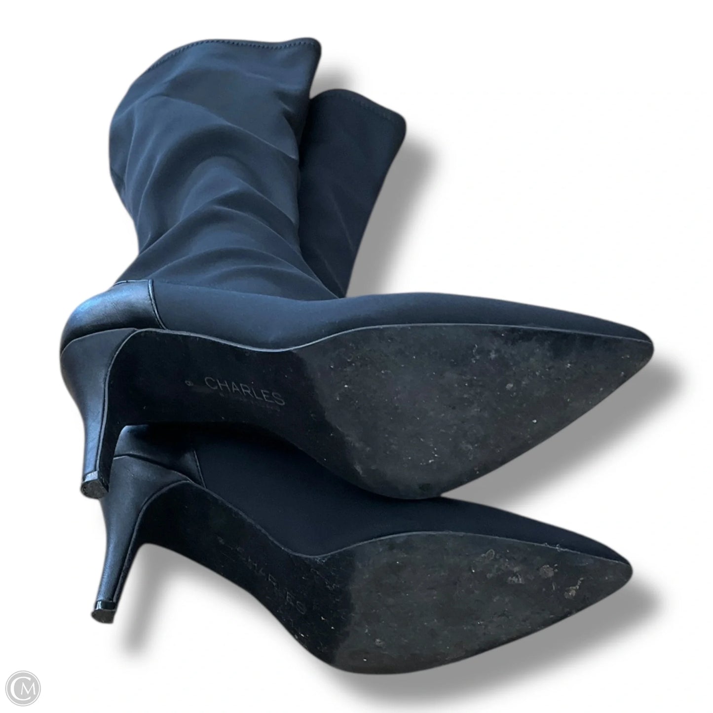 Boots Mid-calf Heels By Charles By Charles David In Black, Size: 8