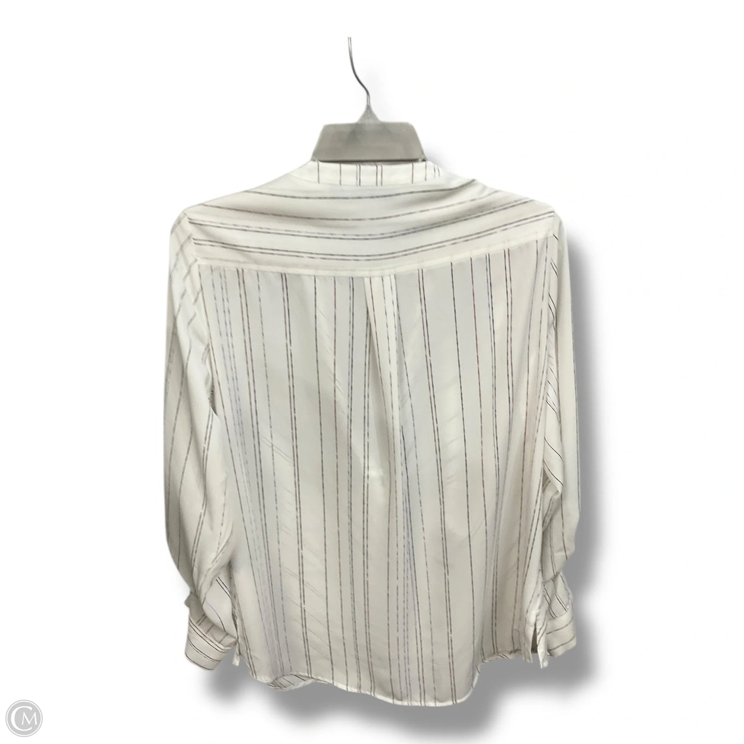 Blouse Long Sleeve By Apt 9 In White, Size: L