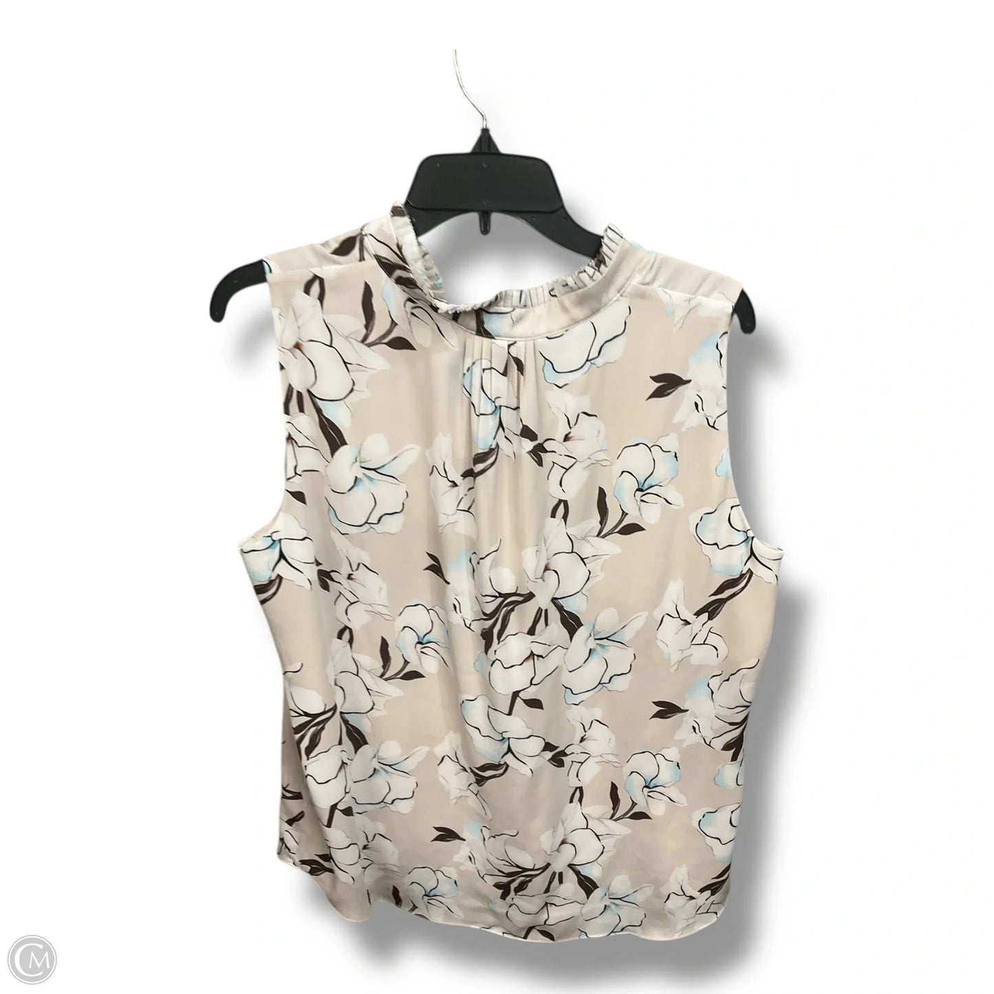 Blouse Sleeveless By White House Black Market In Floral Print, Size: L