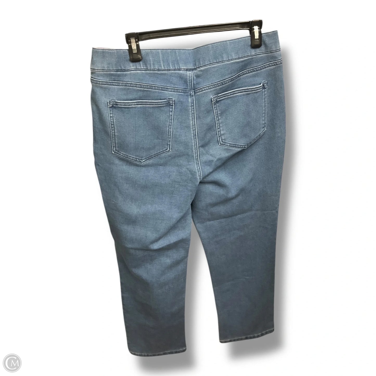 Jeans Straight By Isaac Mizrahi Live Qvc In Blue Denim, Size: 14