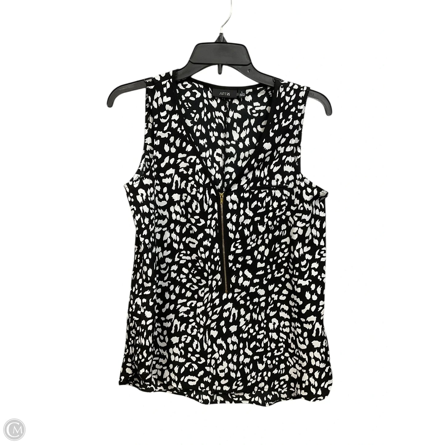 Top Sleeveless By Apt 9 In Animal Print, Size: S
