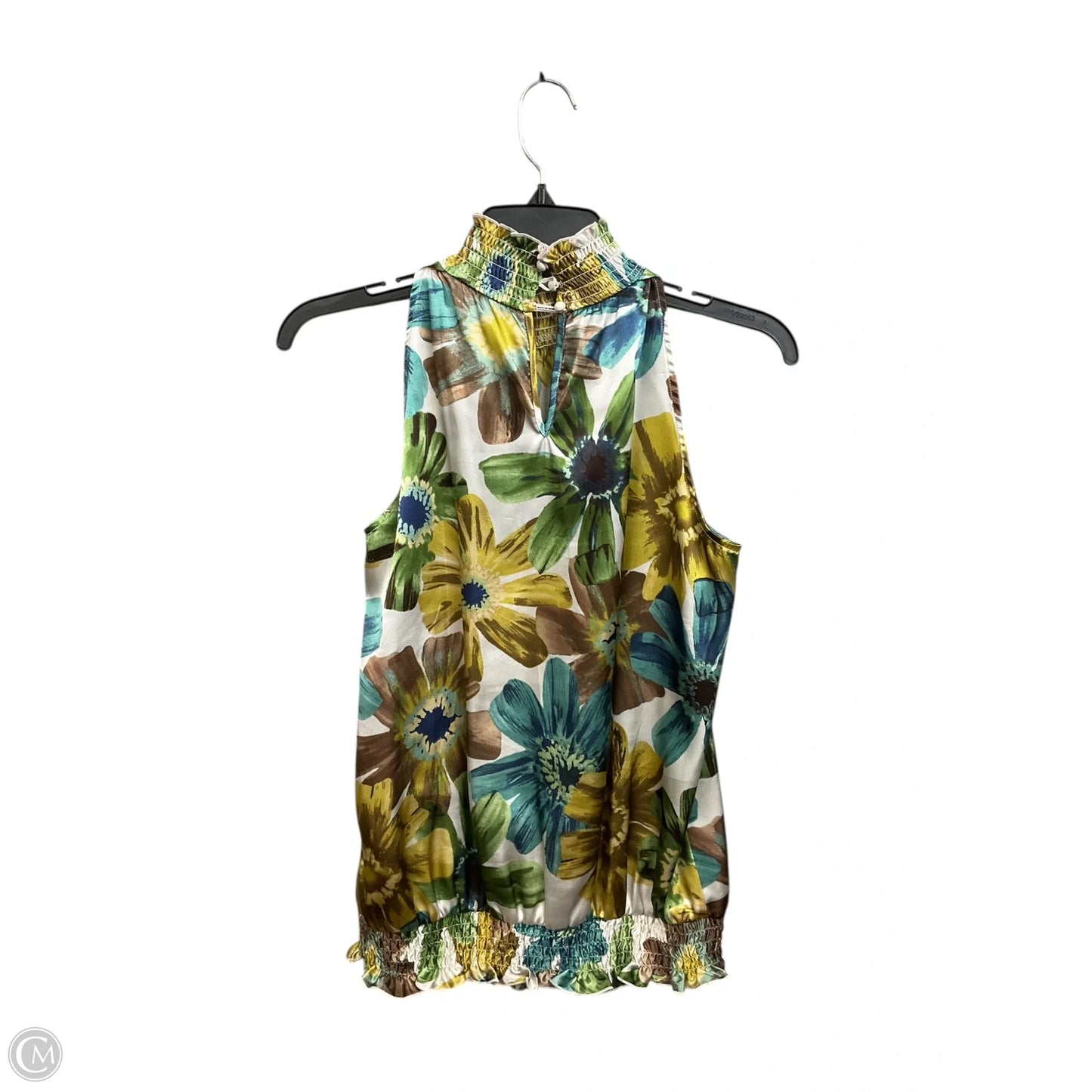 Blouse Short Sleeve By Clothes Mentor In Floral Print, Size: Xl