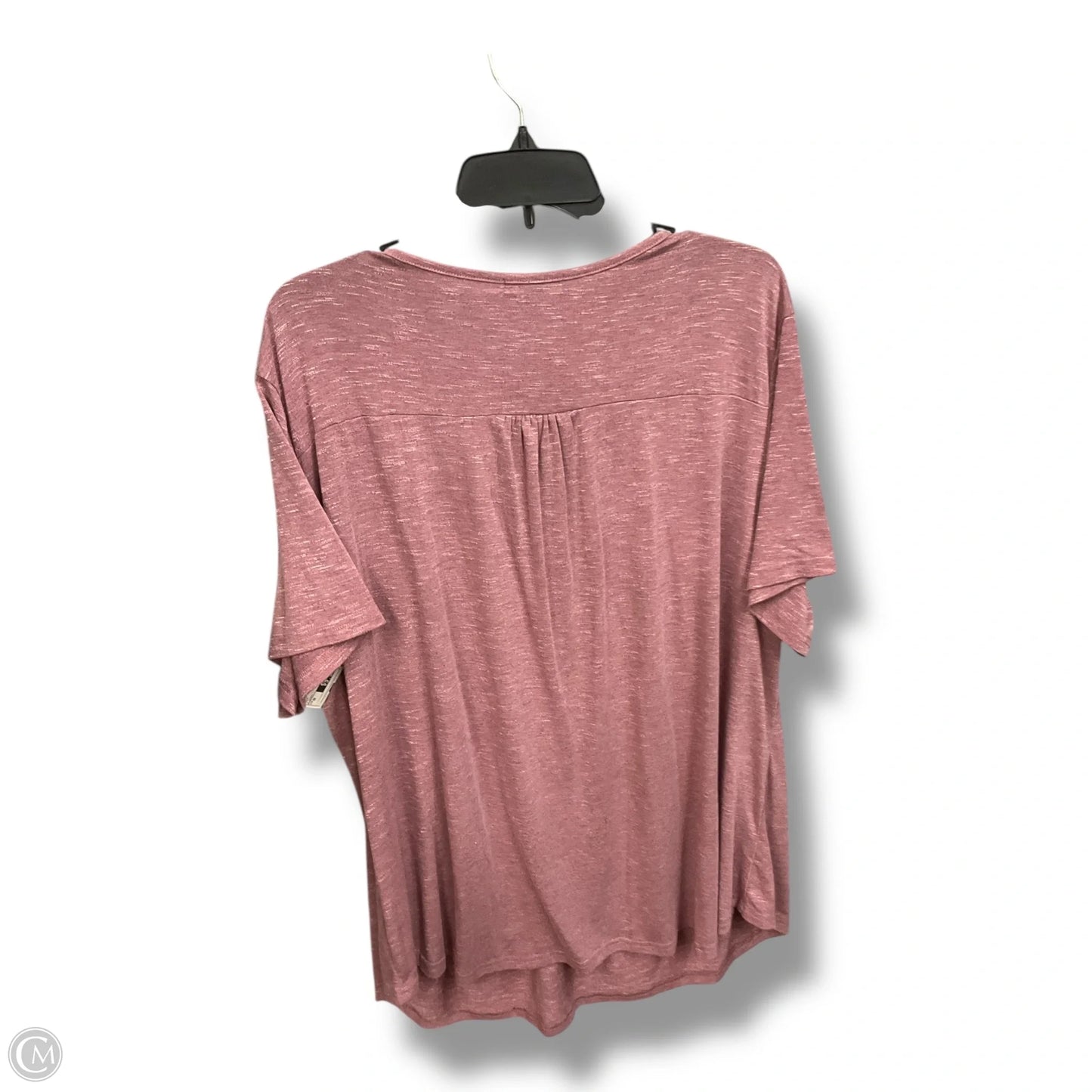Top Short Sleeve Basic By Clothes Mentor In Mauve, Size: 4x