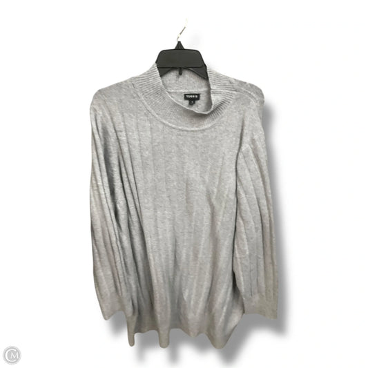 Top Long Sleeve Basic By Torrid In Grey, Size: 3x