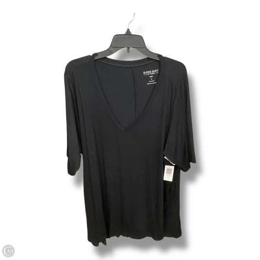 Top Short Sleeve Basic By Torrid In Black, Size: 4x