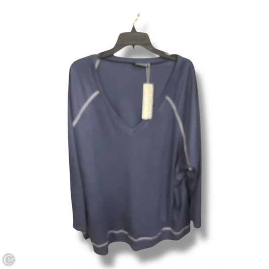 Top Long Sleeve Basic By Bloomchic In Navy, Size: 4x