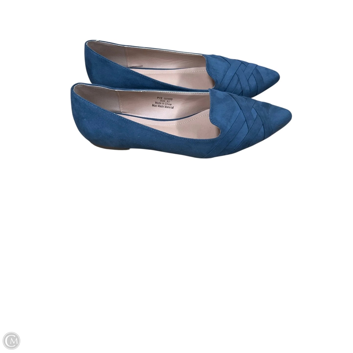 Shoes Flats By Clothes Mentor In Blue, Size: 8.5