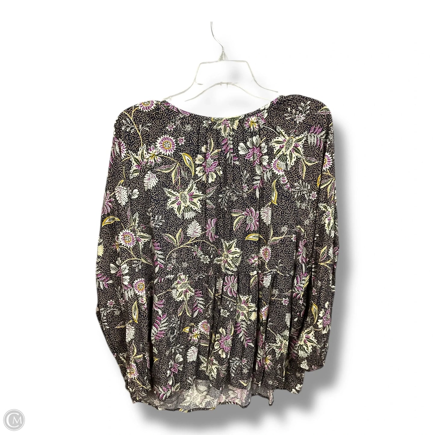 Top 3/4 Sleeve By Old Navy In Floral Print, Size: Xxl