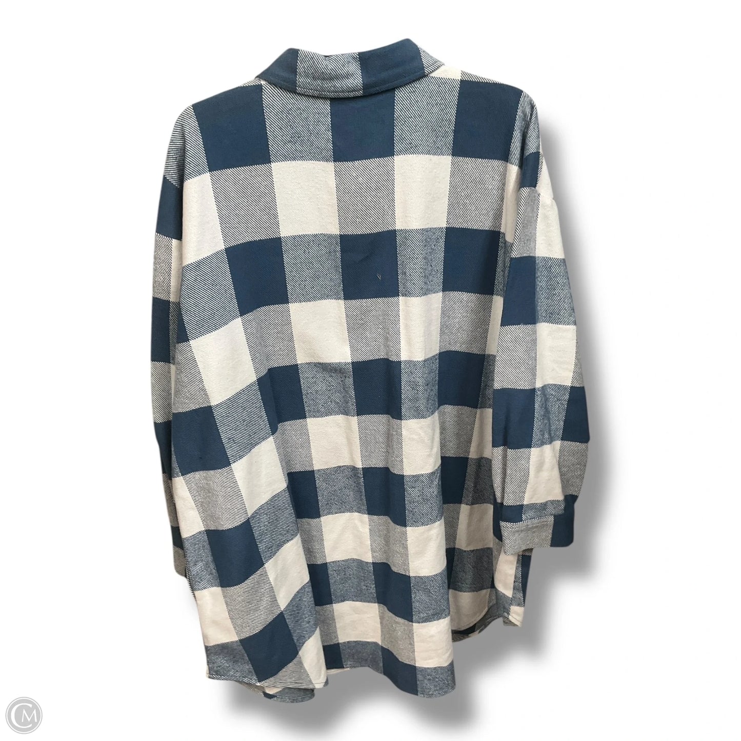 Blouse Long Sleeve By Lane Bryant In Plaid Pattern, Size: 2x