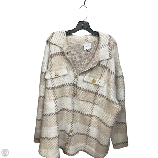 Jacket Shirt By Pink Rose In Multi-colored, Size: 3x