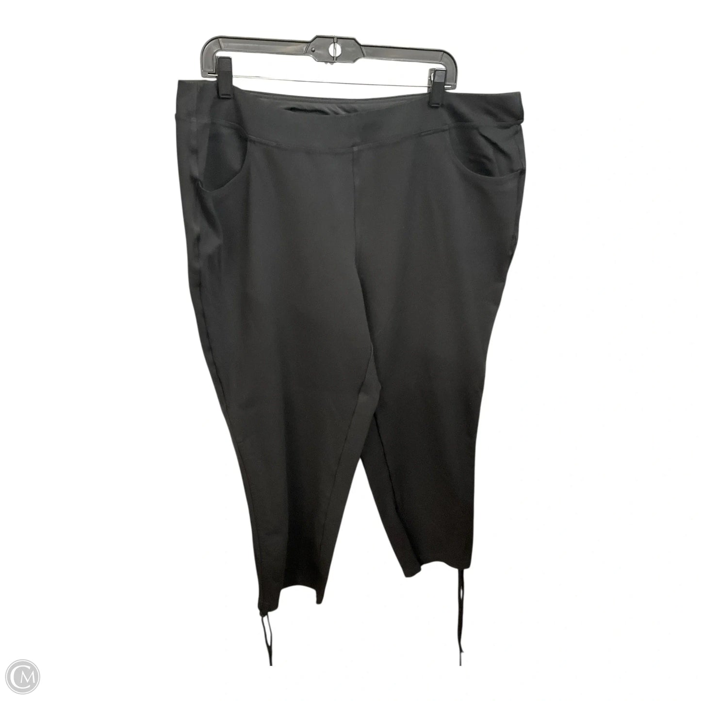 Pants Linen By Belle By Kim Gravel In Black, Size: 3x