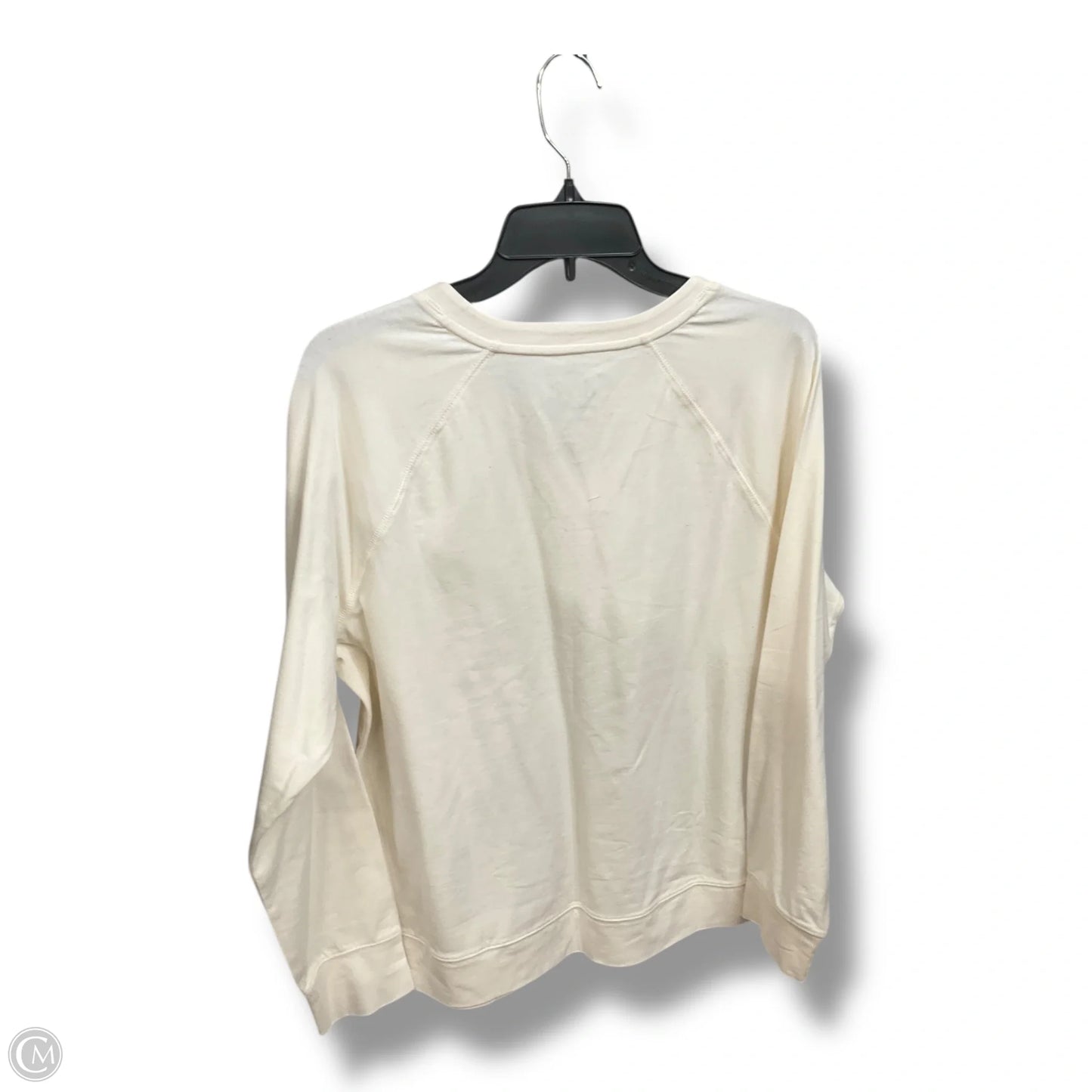 Top Long Sleeve Basic By D&co. In Cream, Size: L