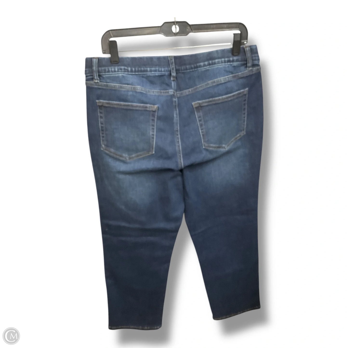 Jeans Straight By D&co. In Blue Denim, Size: 14p