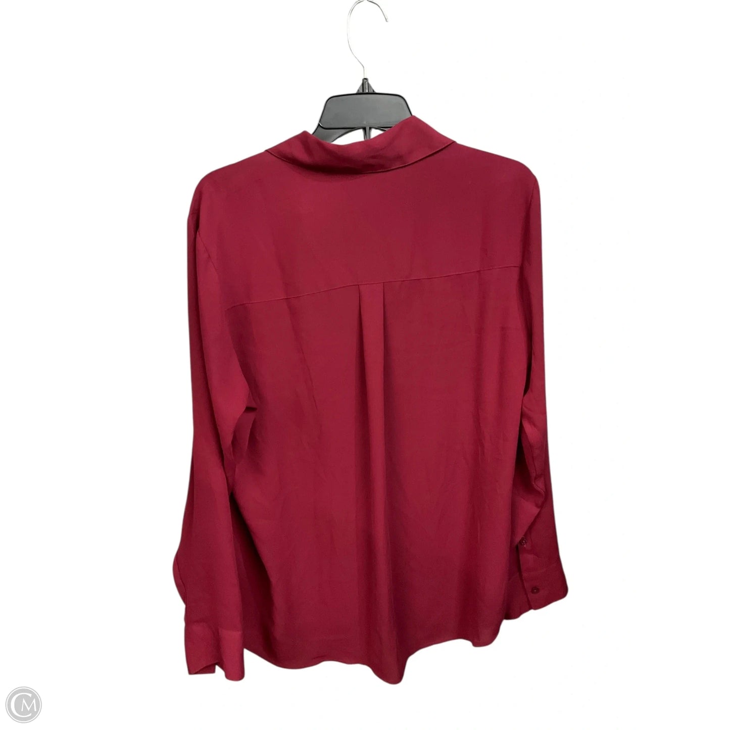 Blouse Long Sleeve By Express In Red, Size: L