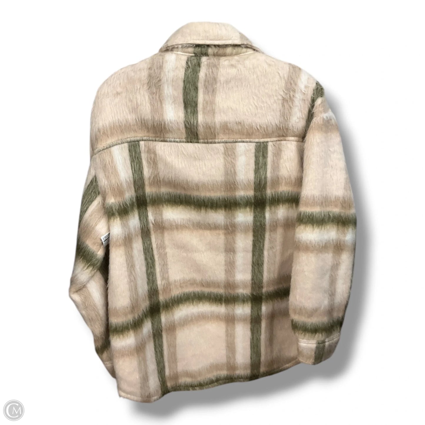 Jacket Faux Fur & Sherpa By Clothes Mentor In Cream, Size: M