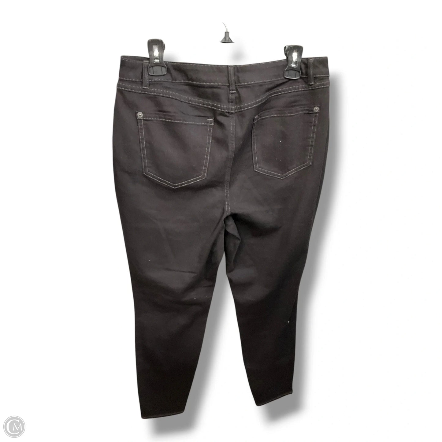 Jeans Skinny By Cmb In Black Denim, Size: 14p