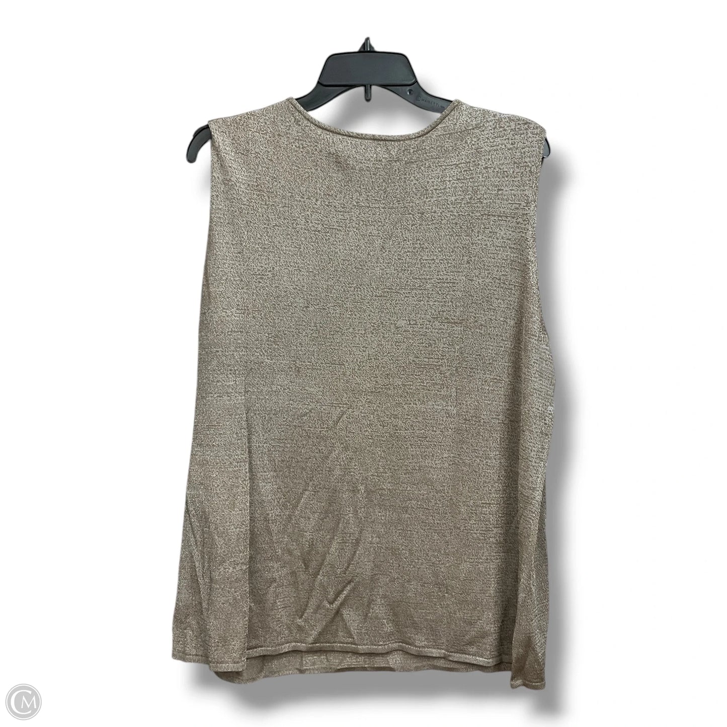 Top Sleeveless Basic By Jones New York In Beige, Size: 3x