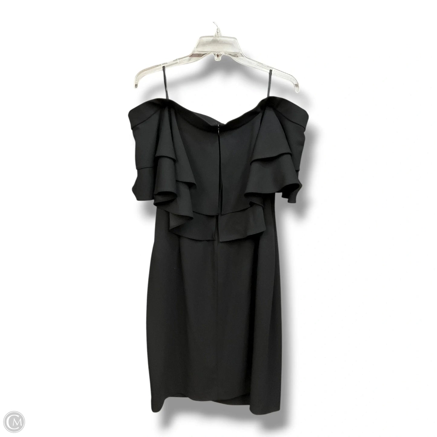 Dress Party Midi By Lauren By Ralph Lauren In Black, Size: Xl