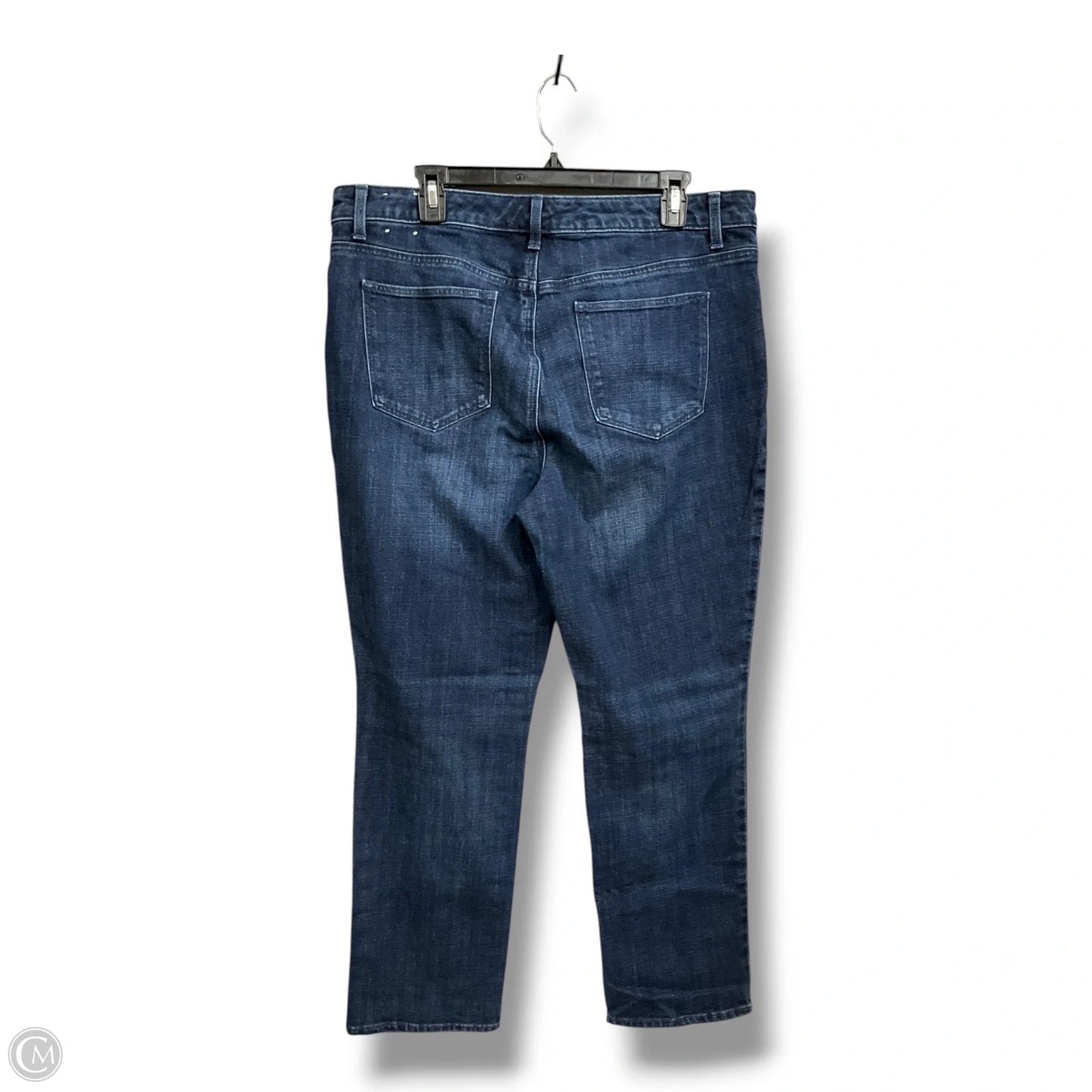 Jeans Straight By Talbots In Blue Denim, Size: 16