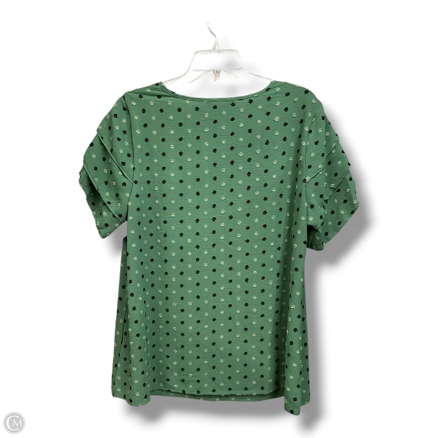 Top Short Sleeve By Bloomchic In Green, Size: L
