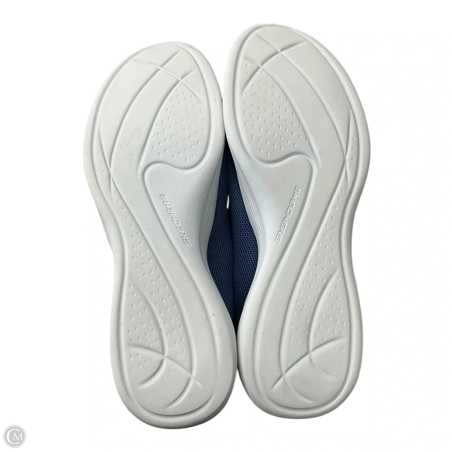 Shoes Flats By Skechers In Blue & White, Size: 9.5