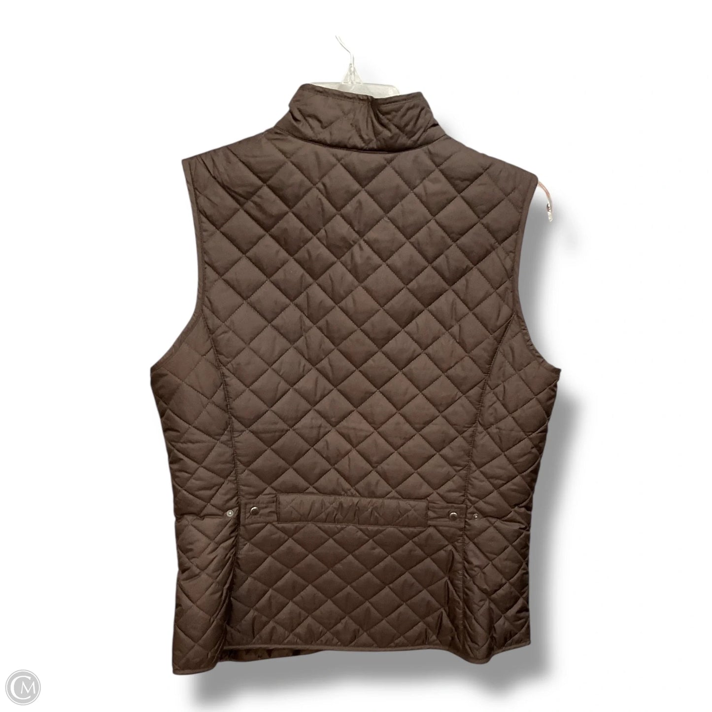 Vest Puffer & Quilted By Eddie Bauer In Brown, Size: M