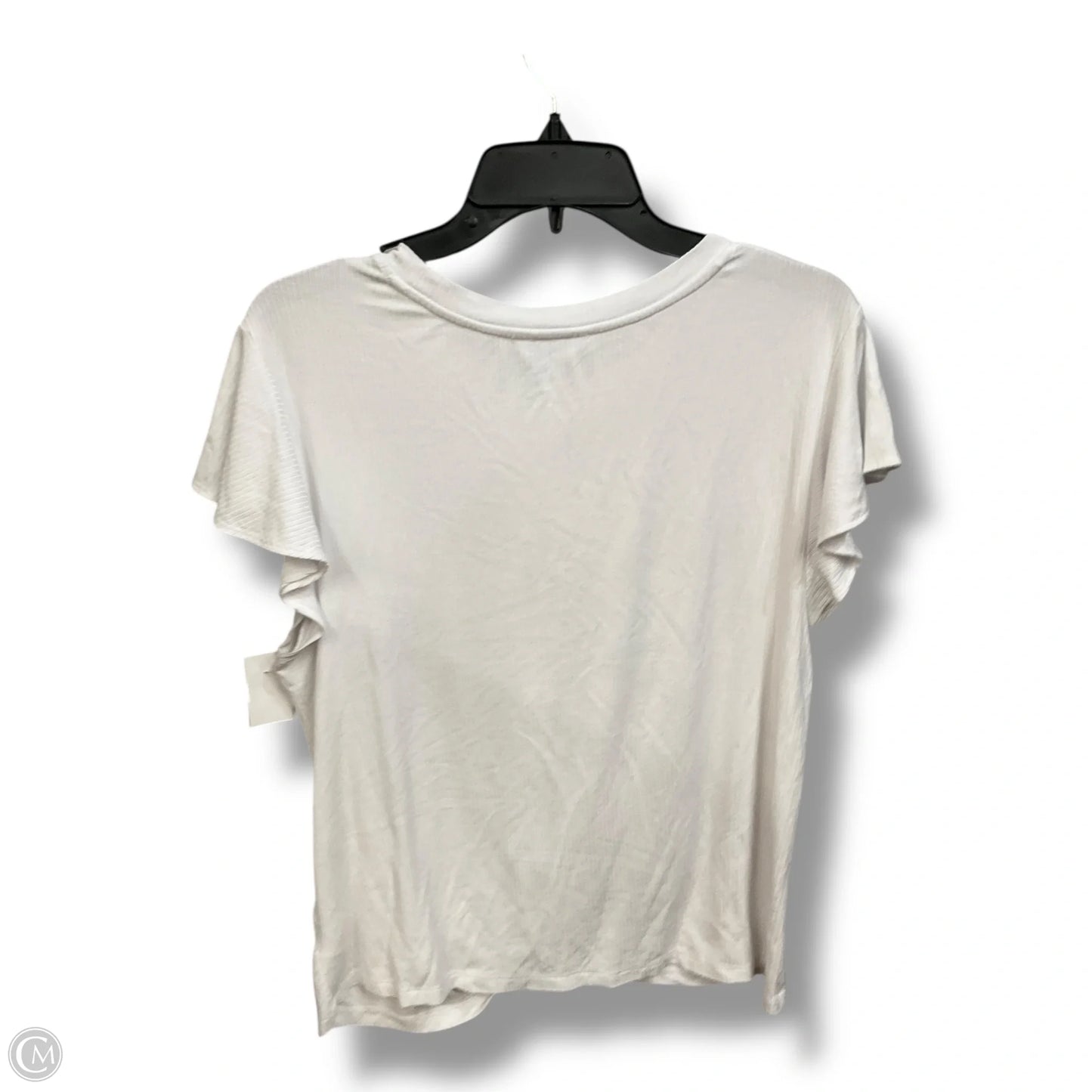 Top Short Sleeve Basic By Time And Tru In White, Size: Xl