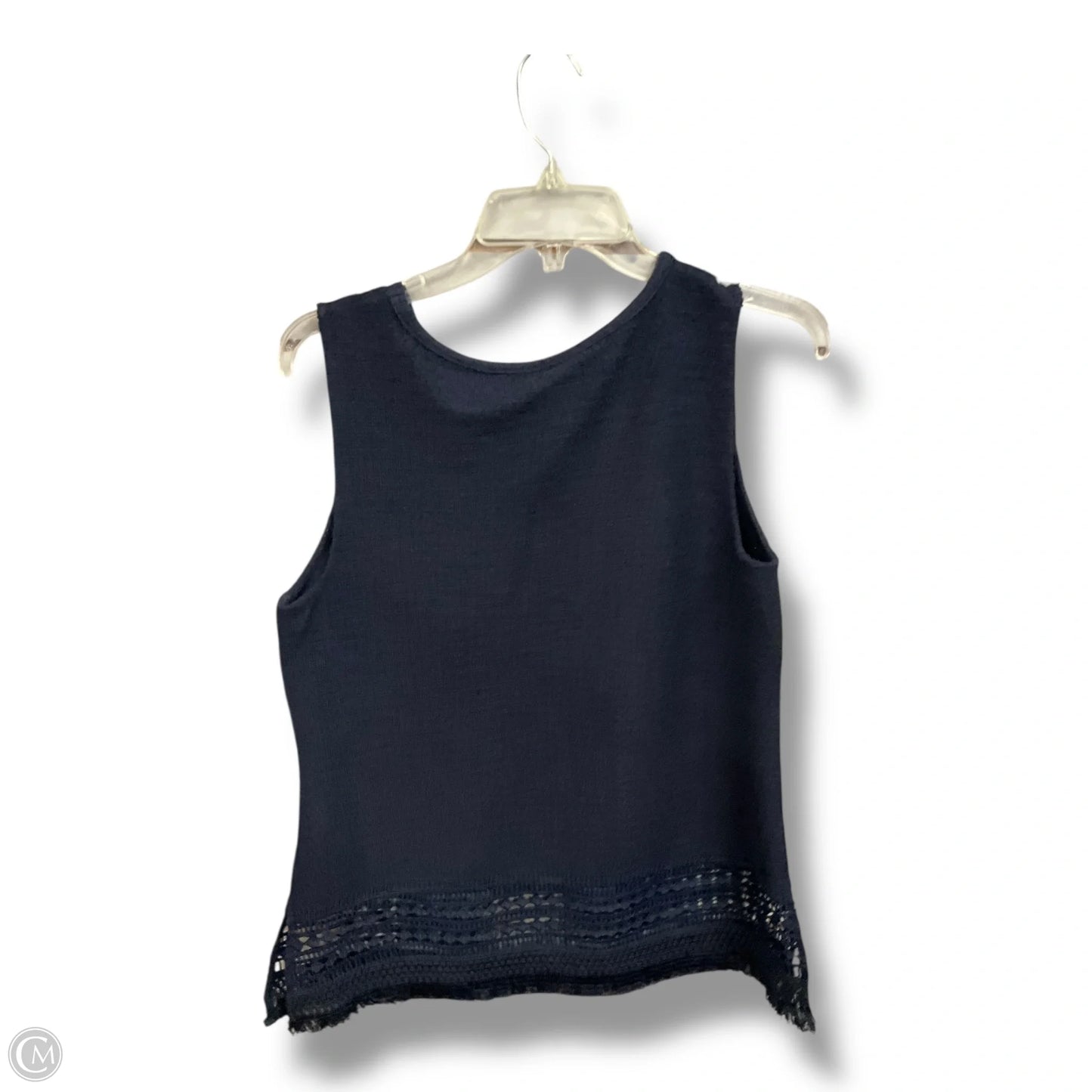 Top Sleeveless Basic By Banana Republic In Navy, Size: M