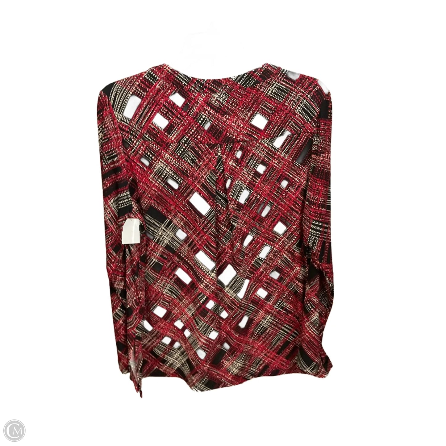 Blouse Long Sleeve By Susan Graver In Multi-colored, Size: M