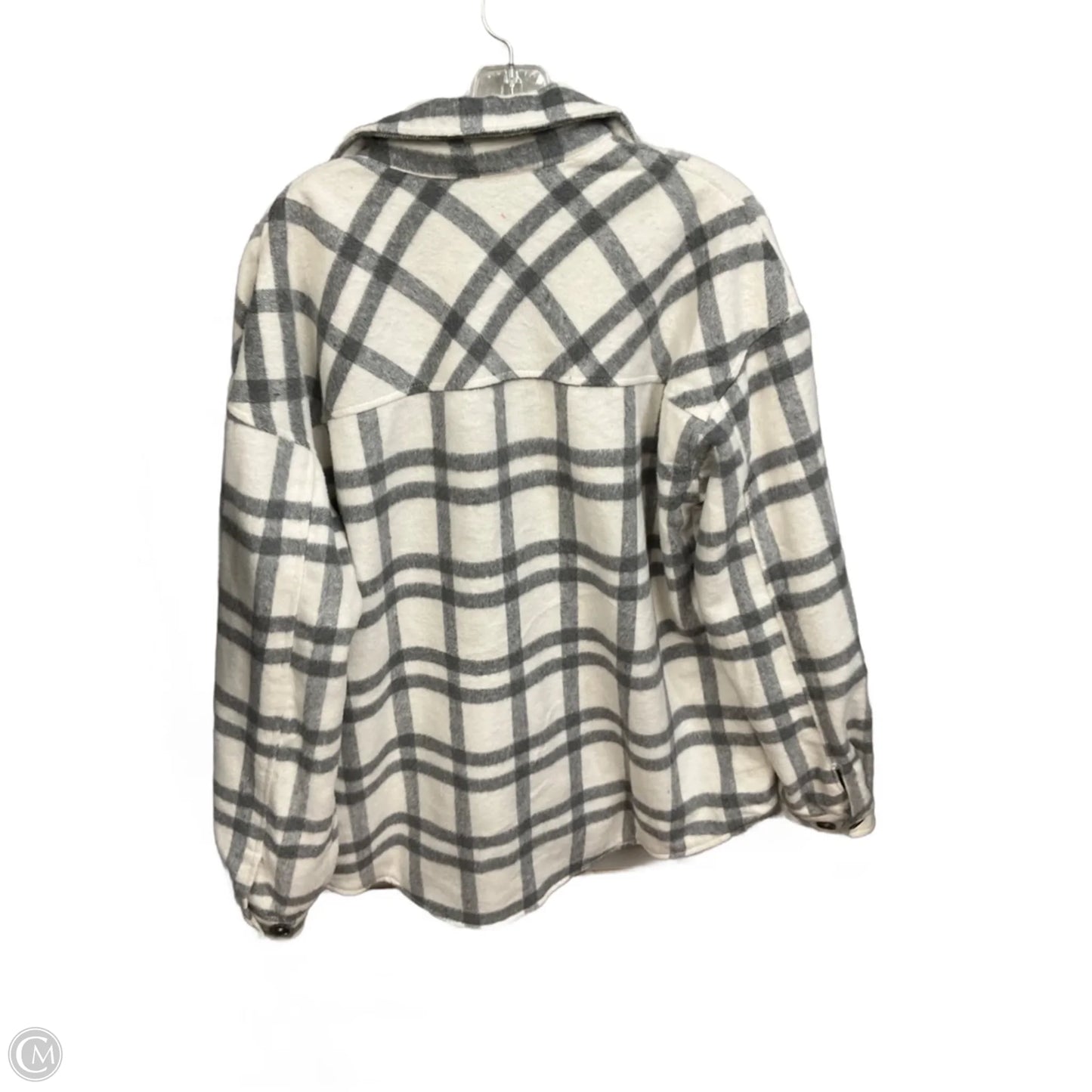 Jacket Shirt By Thread And Supply In Plaid Pattern, Size: L