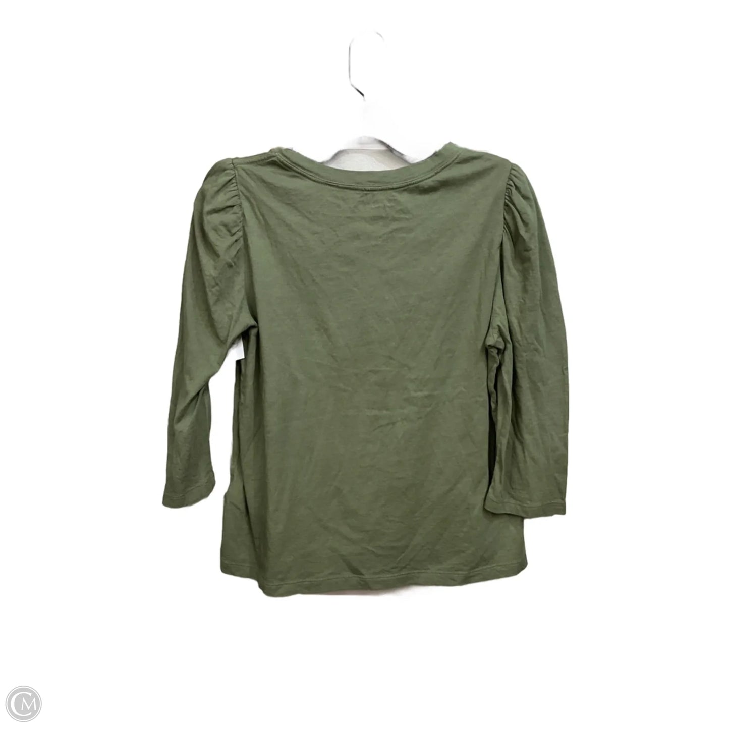 Top 3/4 Sleeve Basic By Calvin Klein In Green, Size: L
