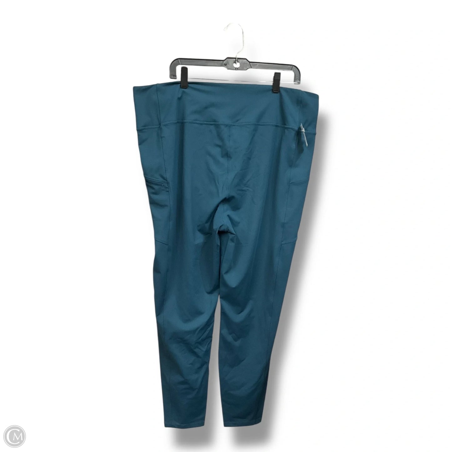 Athletic Leggings By Eddie Bauer In Aqua, Size: 2x