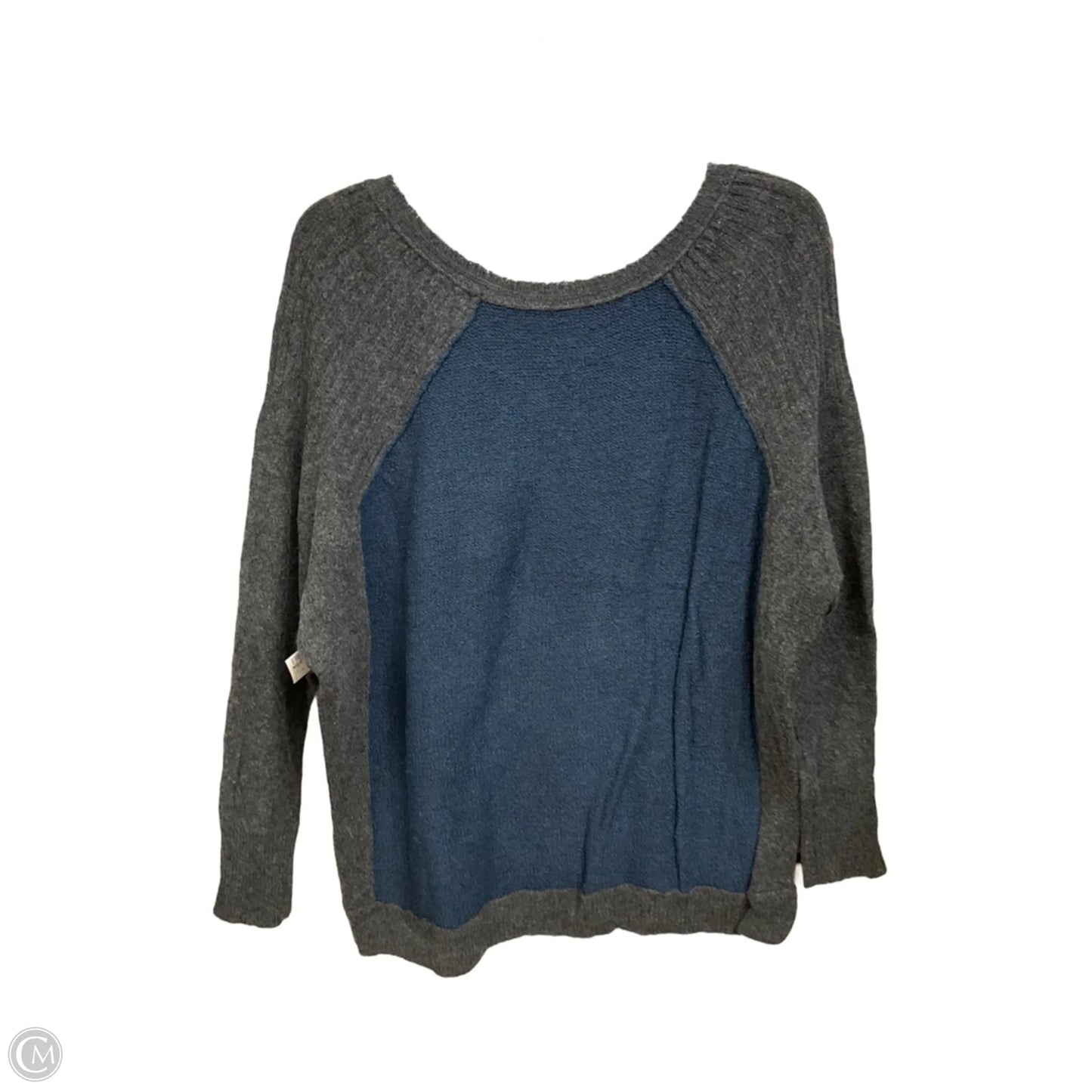 Top Long Sleeve By Free People In Blue & Grey, Size: M