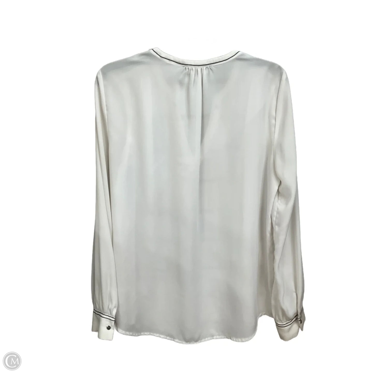Blouse Long Sleeve By Ivanka Trump In White, Size: M