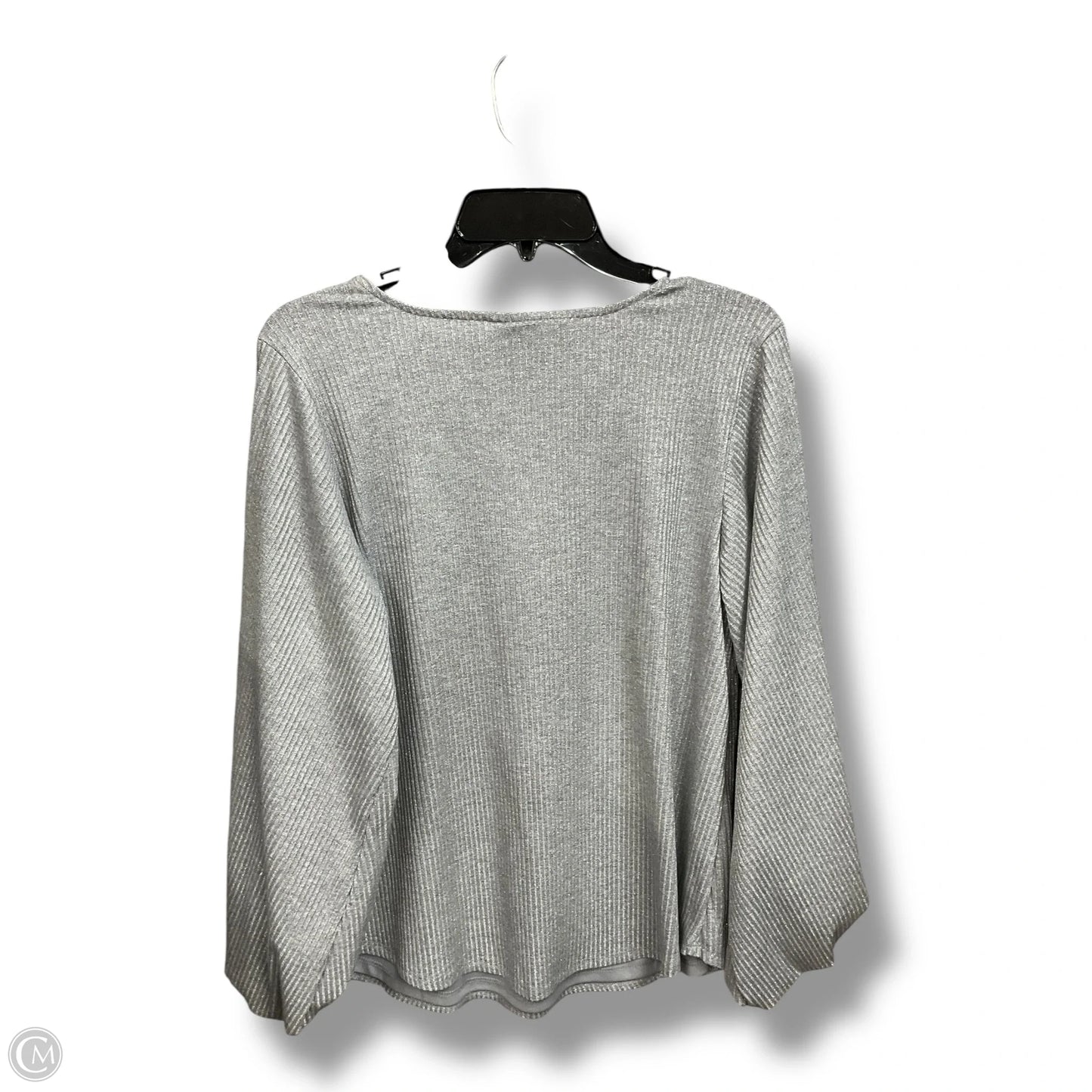 Top Long Sleeve By Cmc In Silver, Size: S